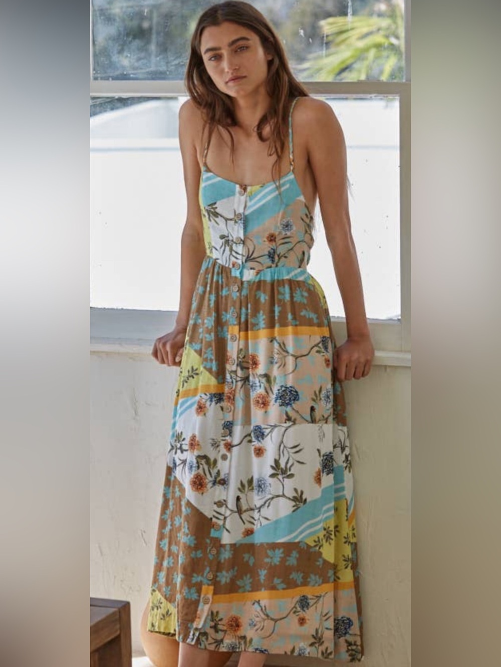 The Secret Garden Dress By Together Color Block Floral